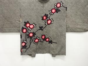 アンティーク　本総絞り　枝花模様　絵羽織